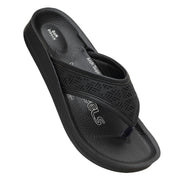 comfort slippers black daily wear Winheels Soft Cushion Sandals