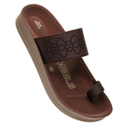 orthopedic slippers dark brown deep cushion base Winheels