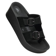 trendy sandals for women black buckle style Winheels