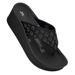 stylish slippers for women black wedge Winheels Premium Slippers